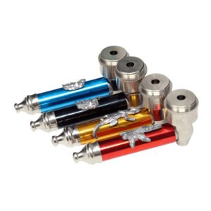 3.5" Full Color Metal Pipe with Cover - Assorted Colors