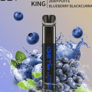 iGET KING VAPE 2600 PUFF – BLUEBERRY BLACKCURRANT