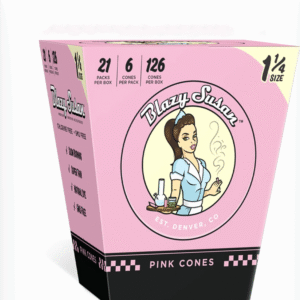 Blazy Susan Pre Rolled Cones - 1¼ Size Pink - 6/pack