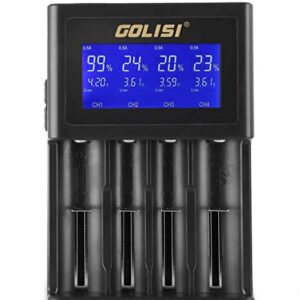 Golisi S4 Smart Charger with LCD Screen (4 Bay)