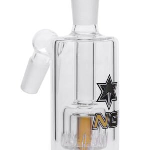 Nice Glass Double Wall 14mm Ashcatcher - Gold