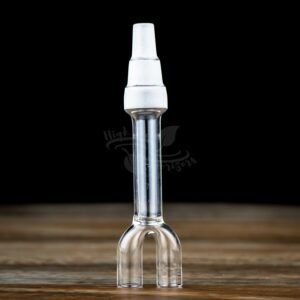 3in1 Double Barrel Glass VapCap Stem