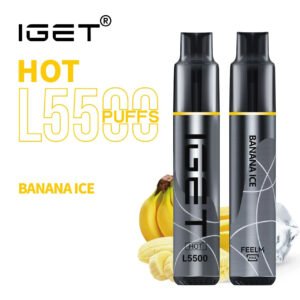 iGET HOT VAPE 5500 PUFF – BANANA ICE