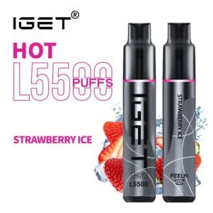 iGET HOT VAPE 5500 PUFF – STRAWBERRY ICE