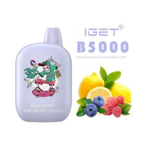 iGET B5000 VAPE 5000 PUFF – BLUEBERRY RASPBERRY LEMON