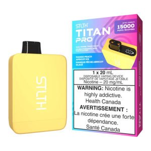 STLTH Titan Pro Disposable Vape Device - Mango Peach Apricot Ice