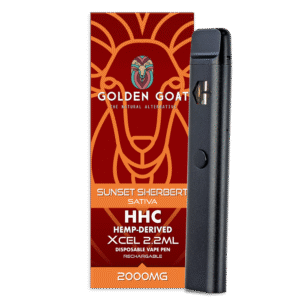 HHC Vape Device, 2000mg, Rechargeable/Disposable – Sunset Sherbert