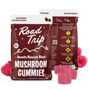 AMANITA MUSCARIA MUSHROOM GUMMIES – RASPBERRY