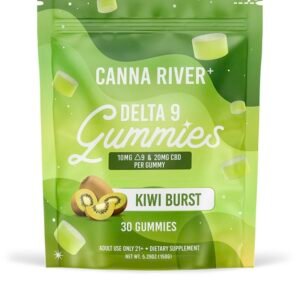 DELTA 9 THC GUMMIES WITH CBD – KIWI BURST – CANNA RIVER
