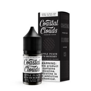 Coastal Clouds Saltwater Apple Peach Strawberry 30ml Nic Salt Vape Juice