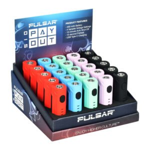 25PC DISP- Pulsar 510 Payout VV Battery – 400mAh / Asst Colors