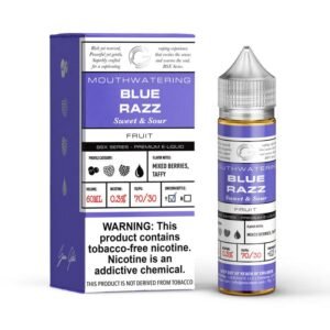 Blue Razz 60ml Vape Juice – Glas Basix